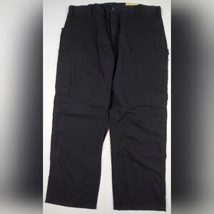 Carhartt Dungaree Pants Mens 42x30 Black Canvas Loose Original Fit Irregular NWT